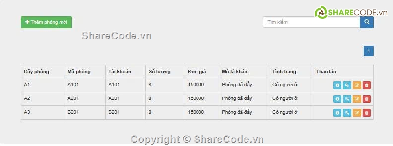 quản lý ký túc xá,quản lý phòng trọ,tính tiền điện nước,phân quyền admin nhân viên,đồ án tốt nghiệp,source code quản lý